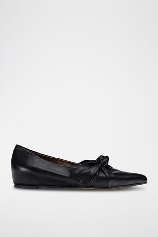 Ballerines en cuir - Noir