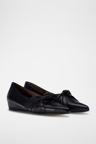 Ballerines en cuir - Noir