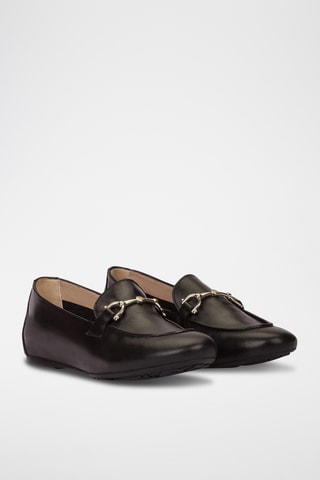 Mocassins en cuir - Noir