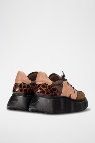 Baskets en cuir - Marron