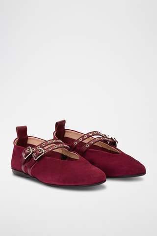 Scarpe baby in pelle - Bordeaux