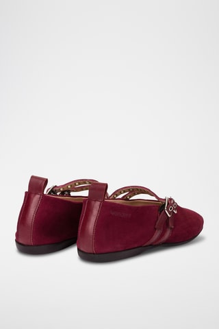 Scarpe baby in pelle - Bordeaux