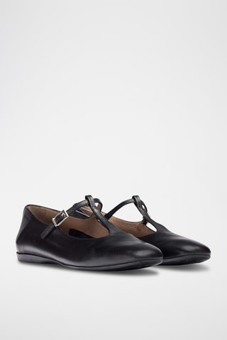 Salomés en cuir - Noir