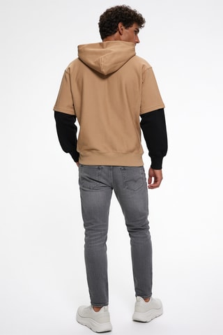 Sweat à capuche - Camel