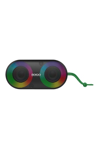 Enceinte sans fil Bluetooth 10 h LED - Noir
