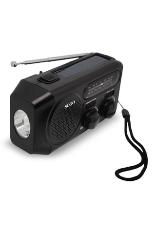 Radio de secours rechargeable - Charge solaire et dynamo