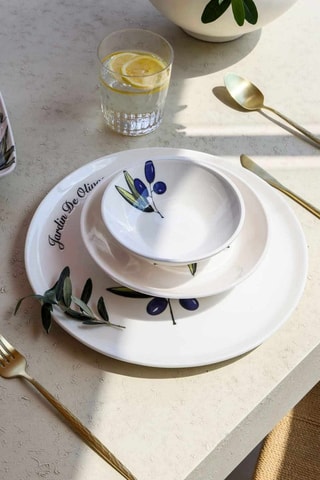 Assiette plate en céramique - 20 cm