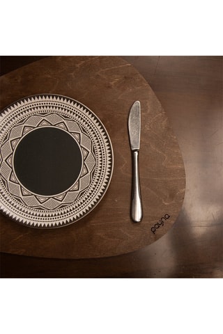 4 sets de table en bois - 33 x 45 cm - Marron