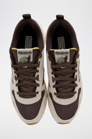 Baskets en nubuck Hexalite - Marron foncé et écru