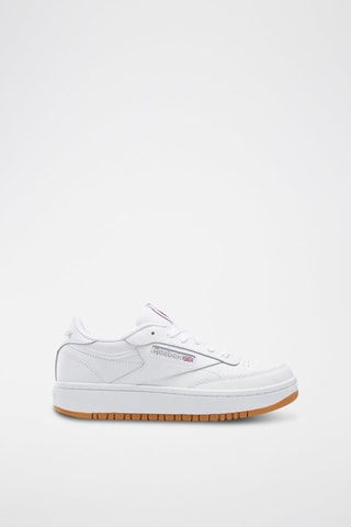 Baskets en cuir Club C Double - Blanc