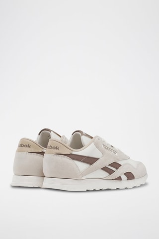 Baskets en nubuck Classic Nylon - Blanc