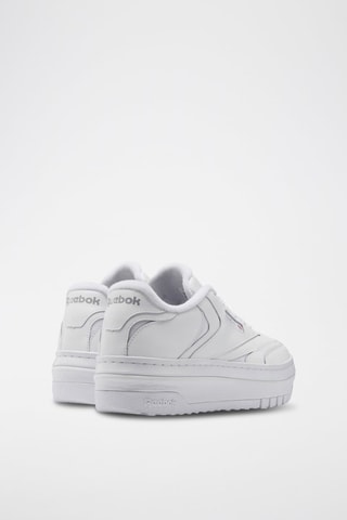 Baskets plateformes en cuir Club C Extra - Blanc