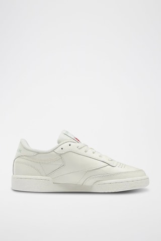 Baskets en cuir Club C 85 - Blanc et écru