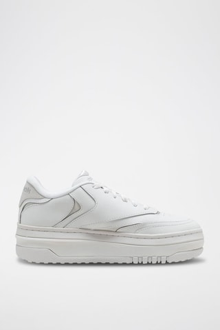 Baskets plateformes en cuir Club C Extra - Blanc