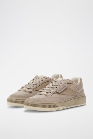 Baskets en cuir Club C Ltd Vintage R - Marron clair - Reebok