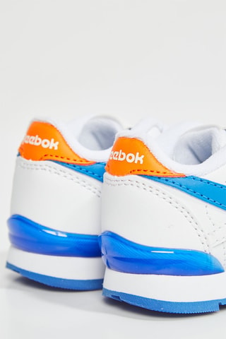 Baskets Classic Leather Step'N'Flash - Blanc et bleu - Reebok