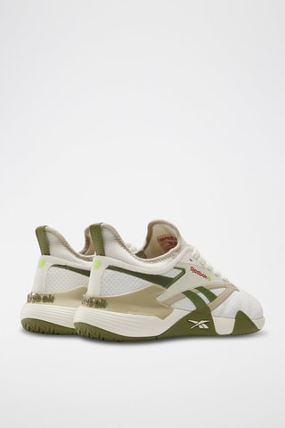 Chaussures de pickleball - Blanc et vert foncé