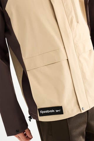 Coupe-vent à capuche Shell - Beige et marron foncé - Reebok - Adidas