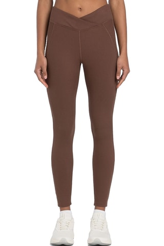 Legging 7/8 taille haute Studio Rib HR Tight - Marron