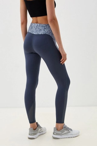 Legging d’entraînement taille haute AOP - Bleu-gris