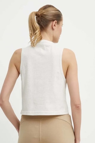 T-shirt sans manches Rie - Ecru chiné
