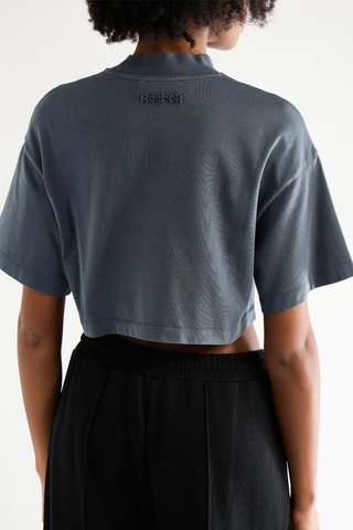 T-shirt cropped - Gris