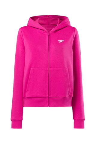 Sweat polaire à capuche - Fuchsia
