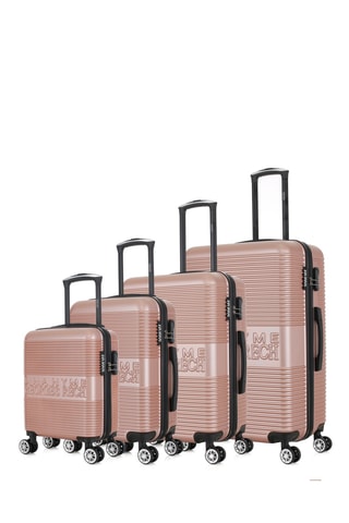 Set de 4 valises Milan (XS/S/M/L) - 47/57,5/67/76,5 cm - Rose