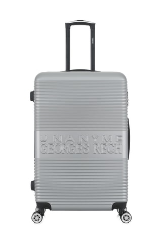 Set de 4 valises Milan (XS/S/M/L) - 47/57,5/67/76,5 cm - Argenté