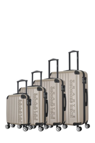 Set de 4 valises Rome (XS/S/M/L) - 47/57,5/67/76,5 cm - Beige