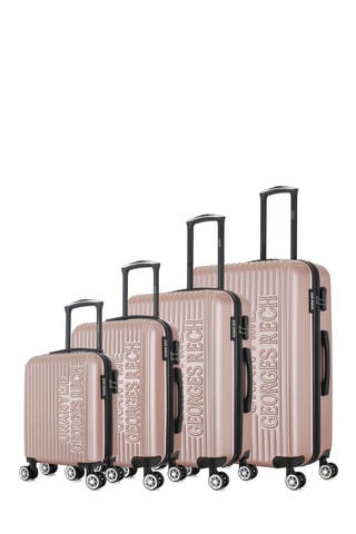Set de 4 valises Venise (XS/S/M/L) - 47/57,5/67/76,5 cm - Rose