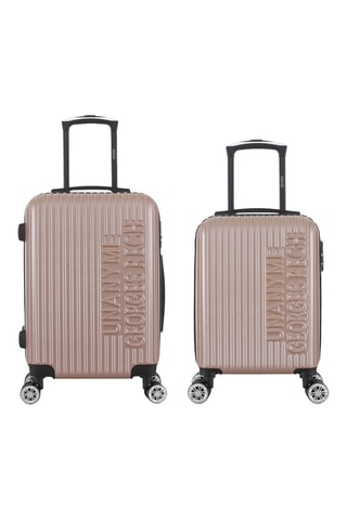 Valise cabine low-cost et valise cabine (S/M) Venise - 47/57 cm - Doré rose