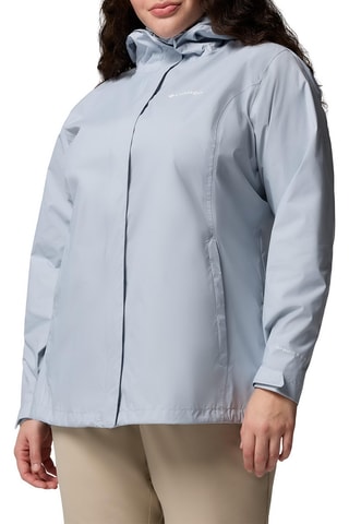Coupe-vent de trail à capuche Arcadia™ II - Gris clair