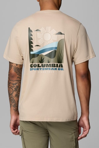 T-shirt regular en coton biologique CSC™ Outdoor - Marron clair