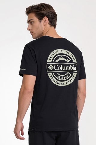 T-shirt regular en coton biologique M Rapid Ridge™ - Noir