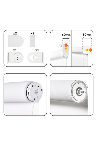 Store électrique Screen Pro Solar - Blanc cassé