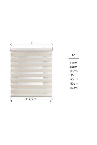 Store jour et nuit Duolux - Blanc cassé