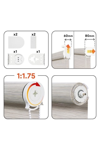Store enrouleur Screen Pro Solar - Gris clair