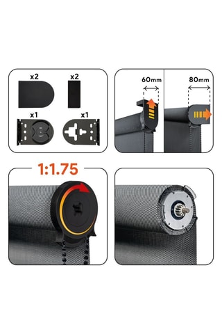 Store enrouleur Screen Pro Solar - Gris