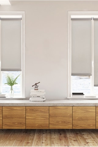 Store Clip & Fix Translucide - Beige foncé