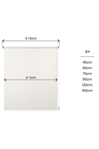 Store opaque Clip & Fix - Blanc
