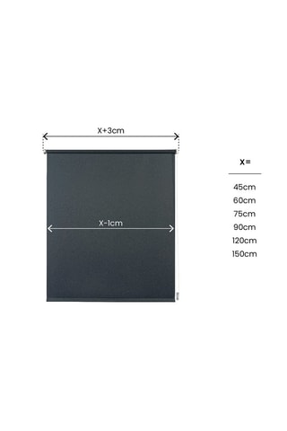 Store opaque Clip & Fix - Gris graphite