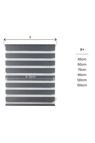 Store jour et nuit Clip & Fix - Gris foncé