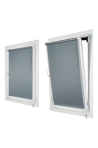 Store opaque Clip & Fix Reflect - Gris foncé
