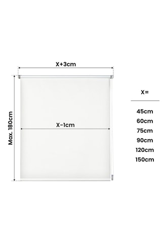 Store enroulable opaque Mondo - Blanc