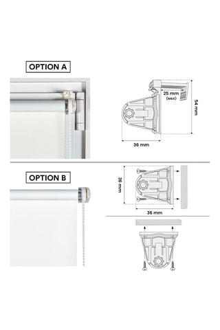 Store enroulable opaque Mondo - Blanc