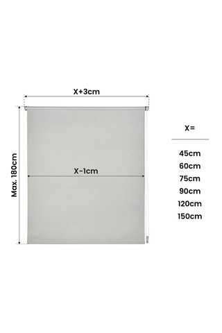 Store enroulable opaque Mondo - Gris clair