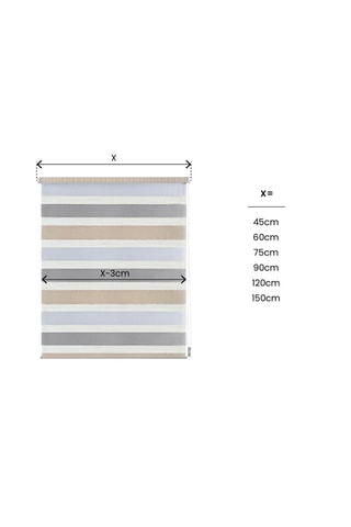 Store jour et nuit Clip & Fix - Gris et beige