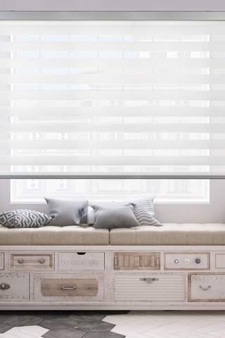 Store jour et nuit Square - Blanc
