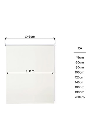 Store enrouleur opaque Rollup - Blanc